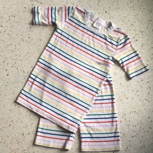 Hanna Andersson striped pajamas sz 12